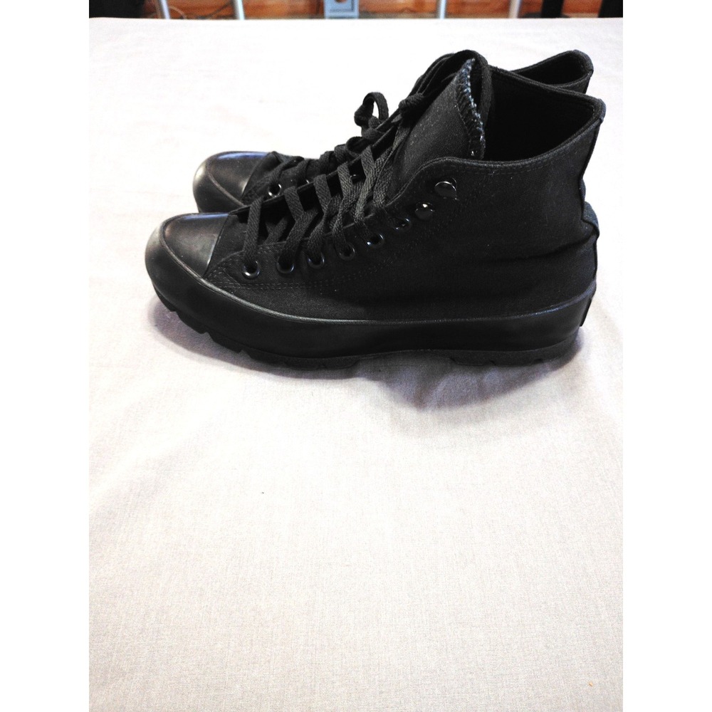 Converse Chuck Taylor All Star High Top Shoe Unisex 10 Triple Black Athletic - Picture 8 of 10